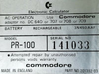 Calculatrice programmable PR100-M - Commodore - 1977